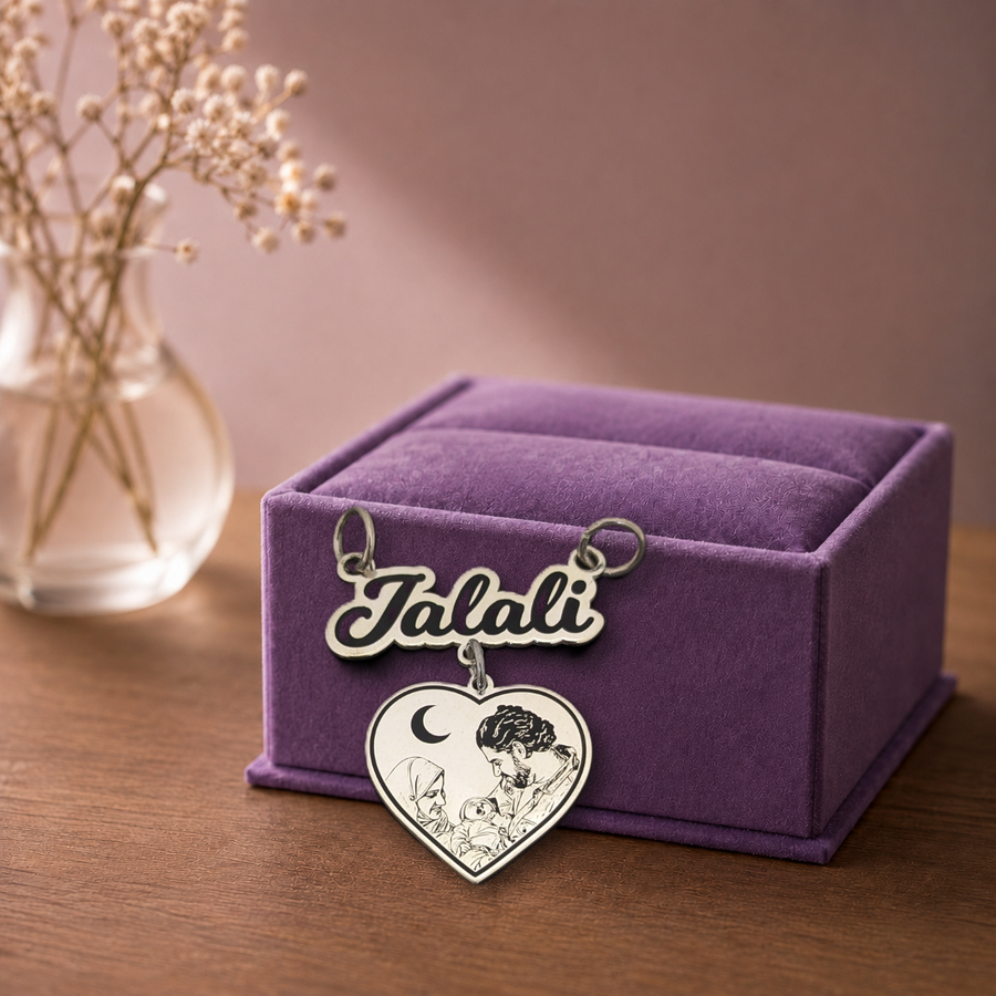 Name with Heart Pendant