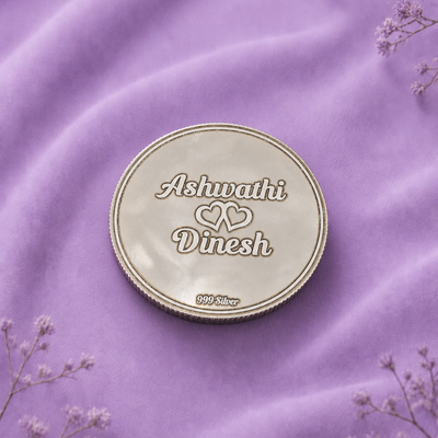 Classic Photo Engraved Silver Coin