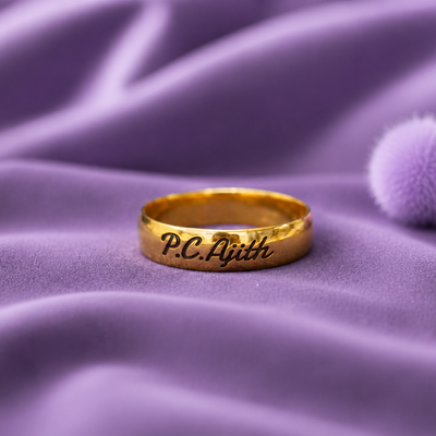Name Engraved Ring