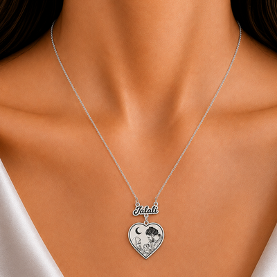 Name with Heart Pendant
