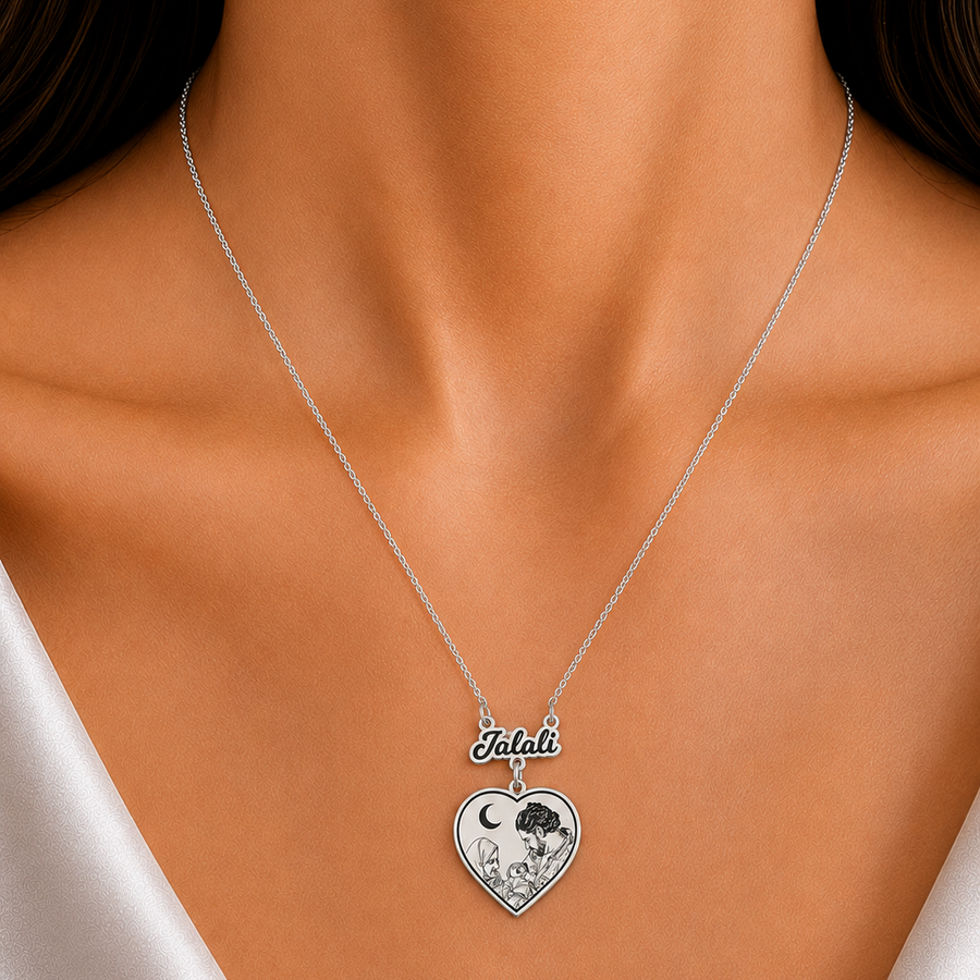Name with Heart Pendant