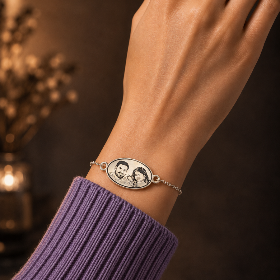 Photo Engraved Bracelet