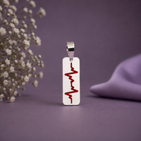 ECG-Wave Bar Pendant