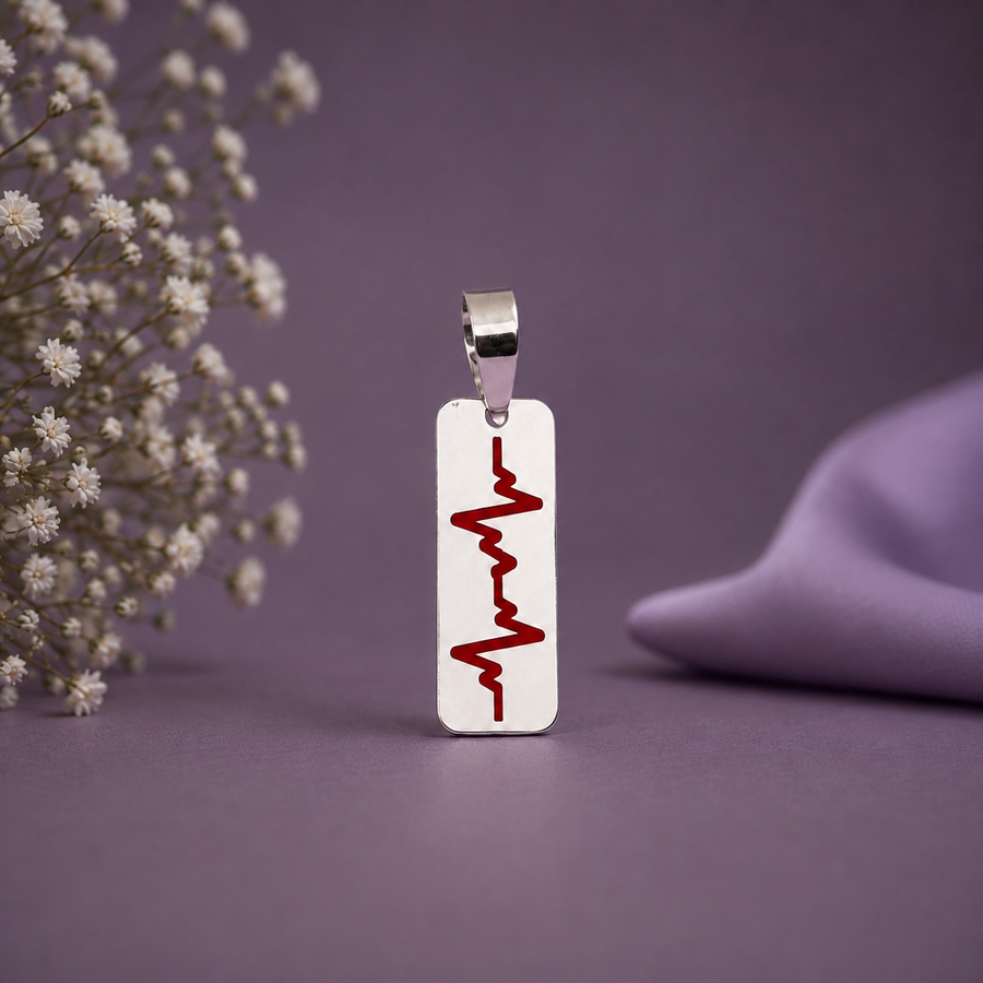 ECG-Wave Bar Pendant
