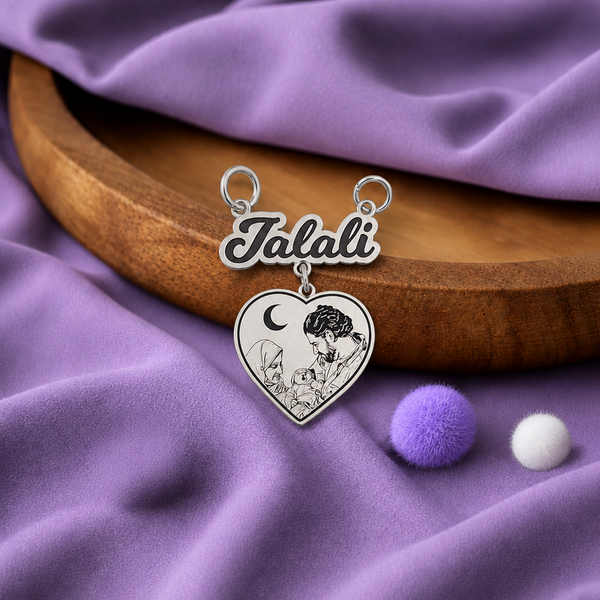 Name with Heart Pendant