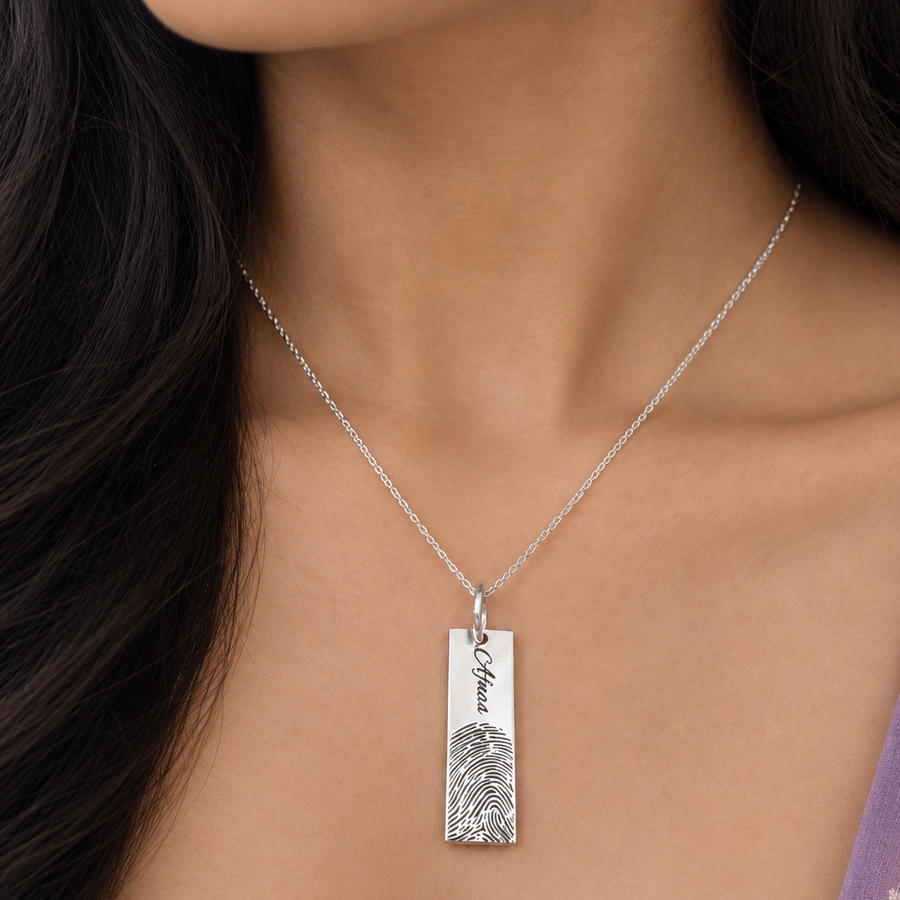 Fingerprint Bar pendant