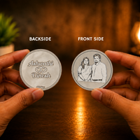 Classic Photo Engraved Silver Coin