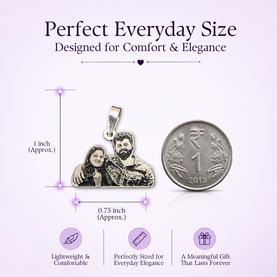 Couple Photo Pendant