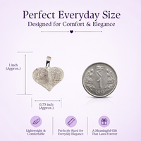 Fingerprint Heart Pendant