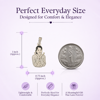 Half Size Photo Pendant