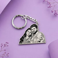 Half size Couple Keychain