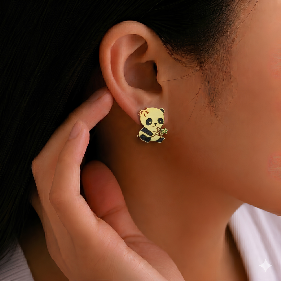 Panda Earring