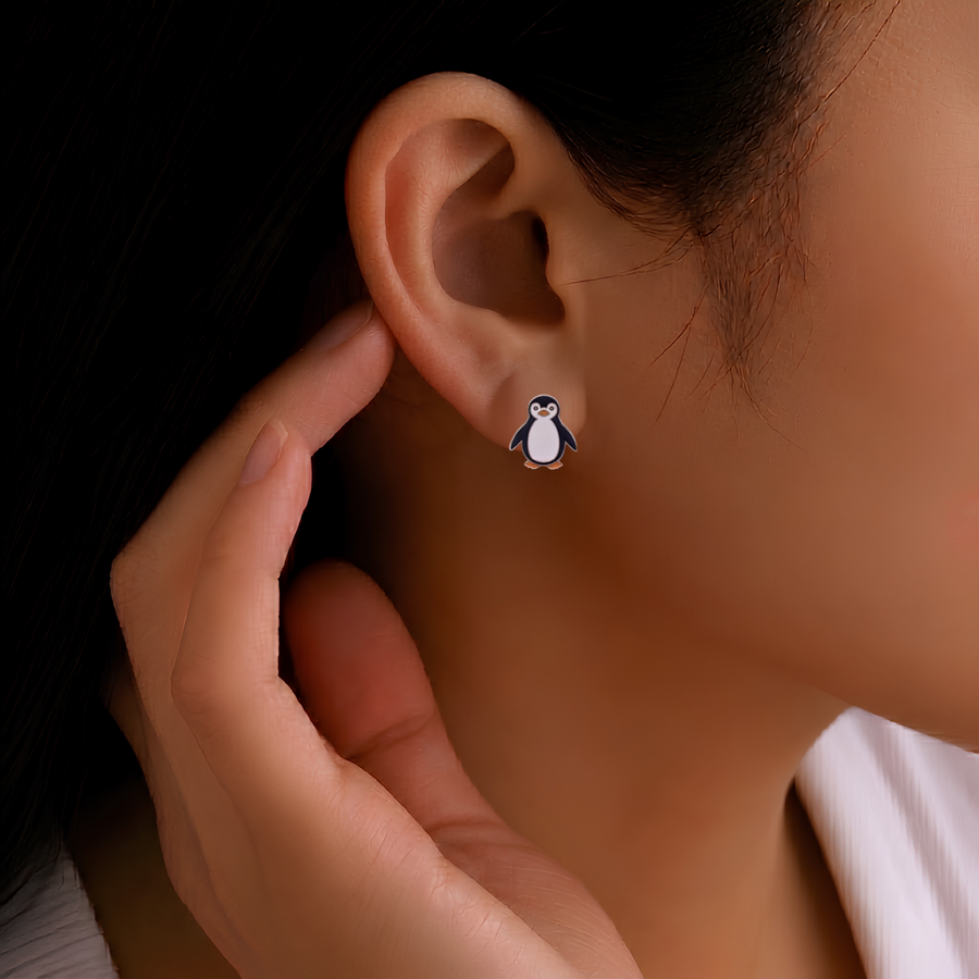 Penguin Earring