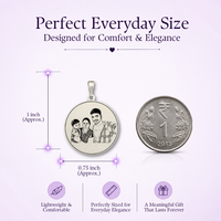 Round Shape Photo Pendant