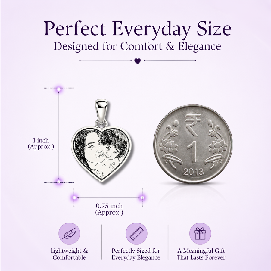 Full Size Heart Pendant